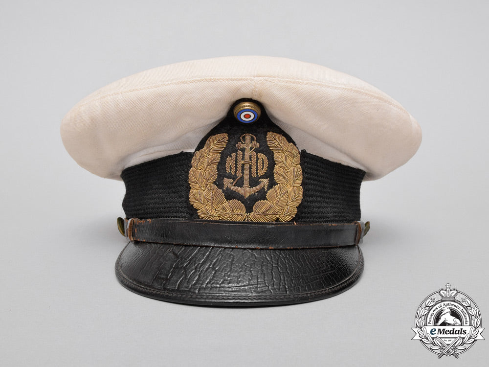 a_scarce_second_war_croatian_navy_officer’s_visor_cap;_published_example_m_409