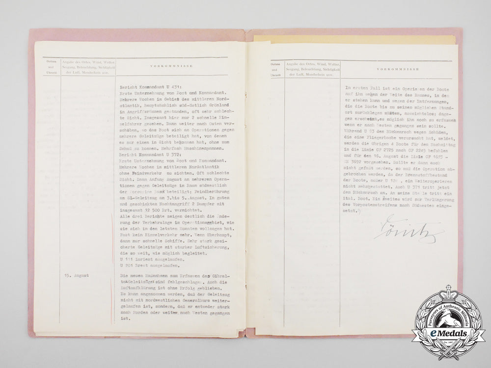 a_dönitz_signed_official_war_diary_of_the_commander_of_u-_boats_for_august1941_m_468_1