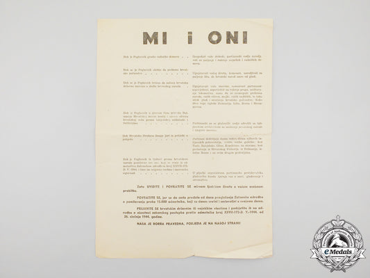 a_second_war_period_croatian_leaflet_inviting_partisans_to_surrender_m_493