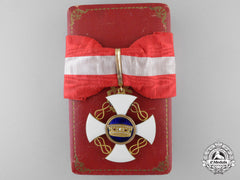 Italy, Kingdom. An Order Of The Crown In Gold, Commander's Cross With Case
