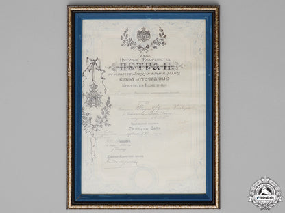 a_yugoslavian_st._sava_award_document_to_nsdap_reichsschatzmeister_franz_xaver_schwarz;_party_member_number"6"_m_872