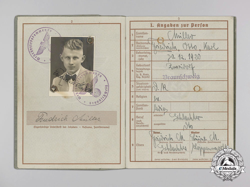 germany,_heer._a_wehrpass&_awards_documents_to_the4_th_panzer_division;_kurland_cufftitle_m_950