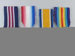 A First War Military Medal Group For Artillery Action In 1918