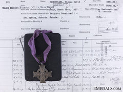 Memorial Cross To Acting Sergeant Thomas D. Carmichael, Canadian Forestry Corps