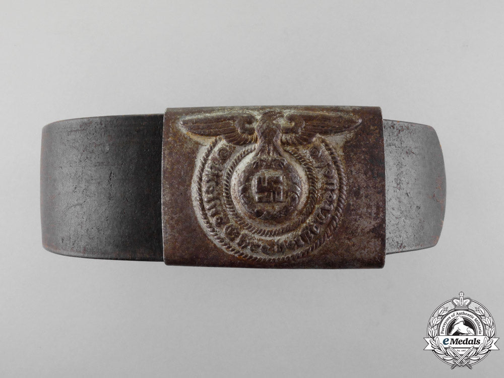 Germany A Waffen Ss Enlisted Mans Belt With Buckle Emedals