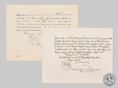 prussia,_kingdom._two1870_s_long_service_award_documents,3_rd_east_prussian_grenadier_regiment_no.4.__mnc1988_m20_0825_1_1