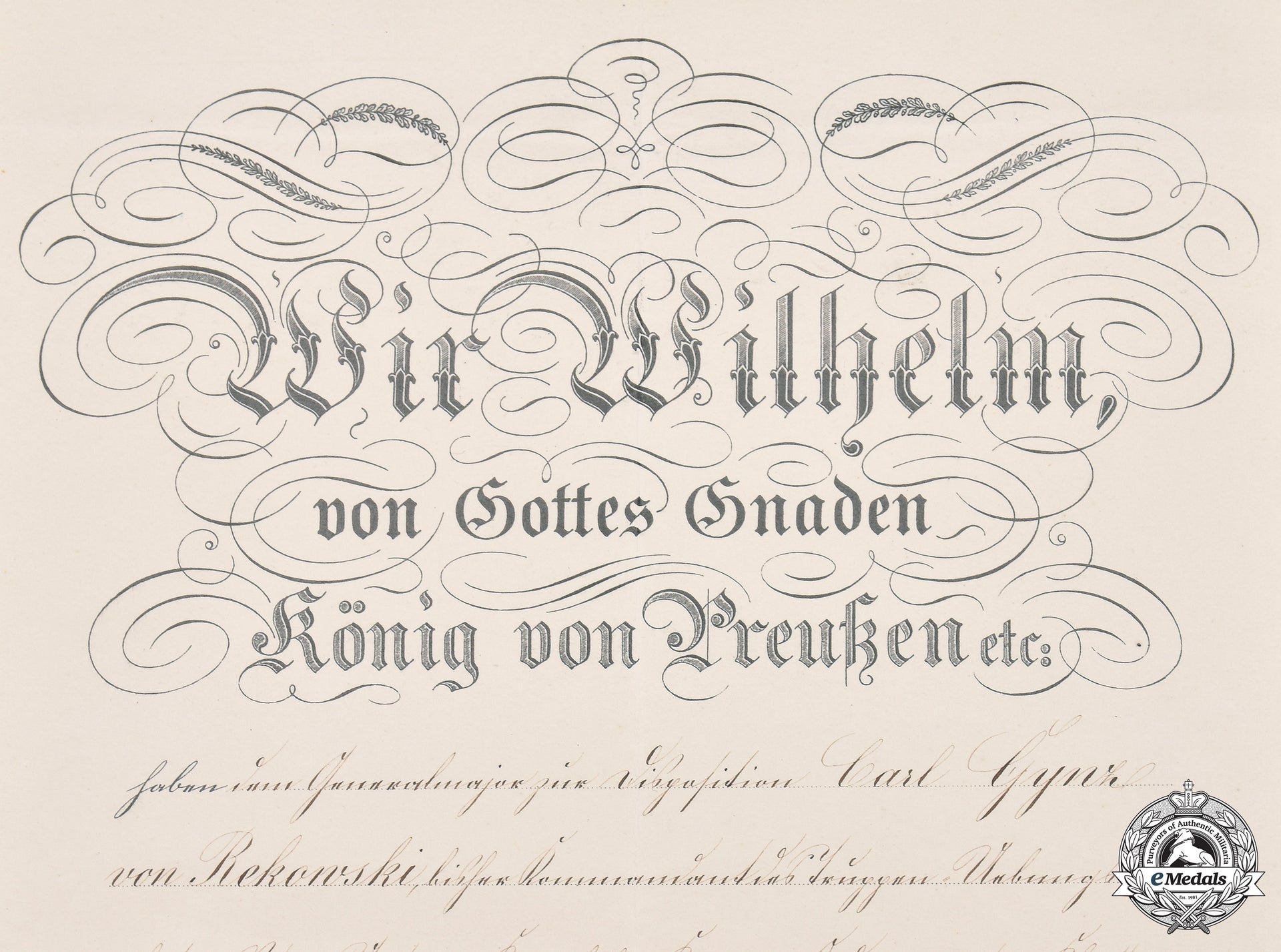 germany,_imperial._a_crown_order_ii_class_document_to_generalmajor_karl_gynz_von_rekowski,1904__mnc2060_m20_0840_1