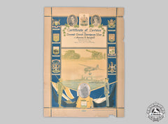 Canada, Commonwealth. A Large Certificate Of Service In The Second Great European War