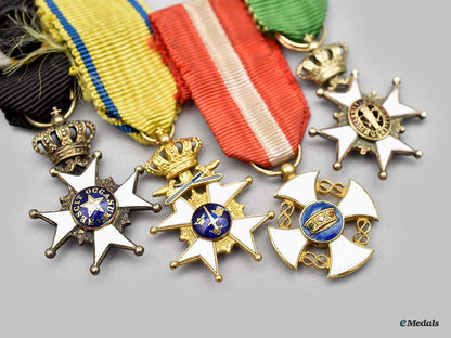 sweden,_italy._a_lot_of_four_miniature_orders__mnc3723-_1_