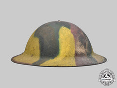 United States. A First War American Manufactured M1917 Camouflage Helmet