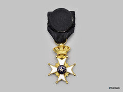 Sweden, Kingdom. An Order Of The North Star, Miniature In Gold