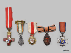 Spain, Kingdom, Francoist Era. A Lot Of Five Miniature Awards
