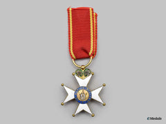Spain, Kingdom. Royal And Military Order Of St Ferdinand, I Class Officer's Cross Miniature