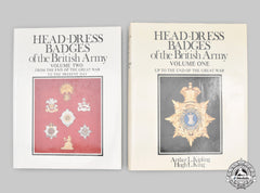 United Kingdom. Head-Dress Badges Of The British Army, Volumes One And Two