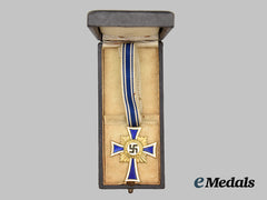 Germany, Third Reich. An Honour Cross Of The German Mother, Gold Grade With Case, By Franz Scheurle