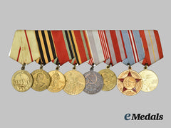 Russia, Soviet Union. A Medal Bar