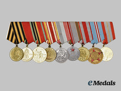 Russia, Soviet Union. A Medal Bar