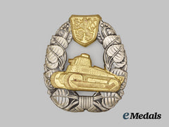 Czechoslovakia, Republic. A Tank Assault Crew Badge, C.1940