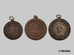 Hungary. Three Sports Federation Tournament Medals, Bronze Grade, C.1925
