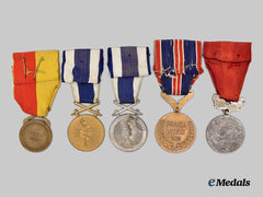 Czechoslovakia. A Mixed Lot Of War Medals