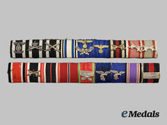 Germany, Third Reich. A Pair Of Ribbon Bars, Post-1945 Assembly