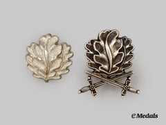 Germany, Federal Republic. A Pair Of Oak Leaf Clasps, 1957 Version, By Steinhauer & Lück