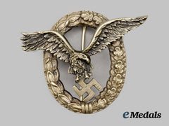 Germany, Luftwaffe. A Pilot’s Badge, By C.e. Juncker