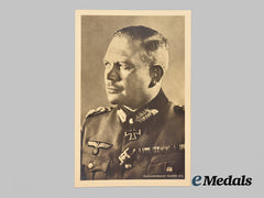 Germany, Wehrmacht. A Wartime-Signed Postcard Of Generaloberst Heinz Guderian