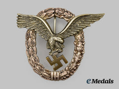 Germany, Luftwaffe. A Pilot’s Badge, By Gebrüder Wegerhoff