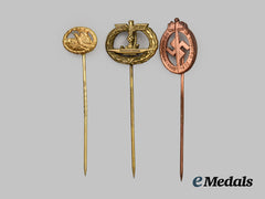 Germany, Third Reich. A Mixed Lot Of Stick Pins