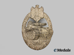 Germany, Wehrmacht. A Panzer Assault Badge, Silver Grade, By Karl Wurster