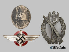 Germany, Third Reich. A Mixed Lot Of Badges And Insignia