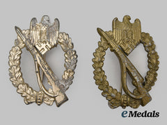 Germany, Wehrmacht. A Pair Of Infantry Assault Badges