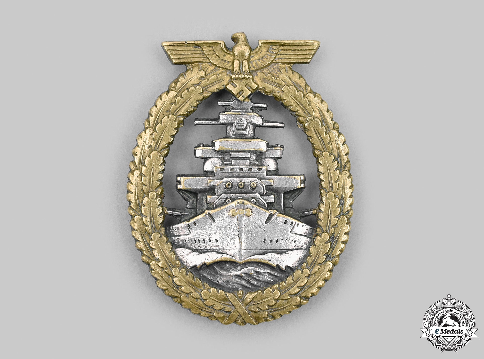 germany,_kriegsmarine._a_high_seas_fleet_badge,_by_schwerin__mnc6736_m20_0540