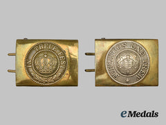 Germany, Imperial. A Pair Of Belt Buckles