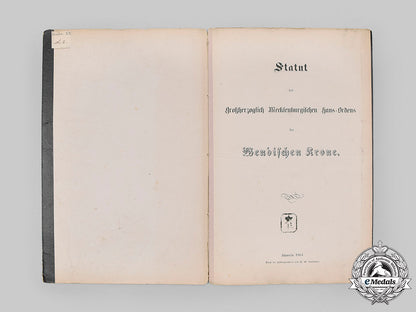 mecklenburg-_schwerin,_grand_duchy._the_statutes_of_the_order_of_the_wendish_crown,1864__mnc7287
