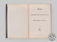 Mecklenburg-Schwerin, Grand Duchy. The Statutes Of The Order Of The Wendish Crown, 1864