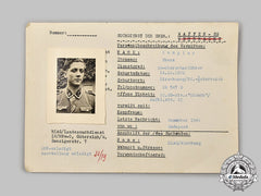 Germany, Ss. A Hiag Tracing Service File For Ss-Oberscharführer Franz Rumpler