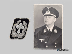 Germany, Kriegsmarine. A Rare Chaplain’s Collar Tab, With Photo