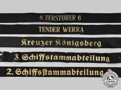 Germany, Kriegsmarine. A Lot Of Cap Tally Ribbons
