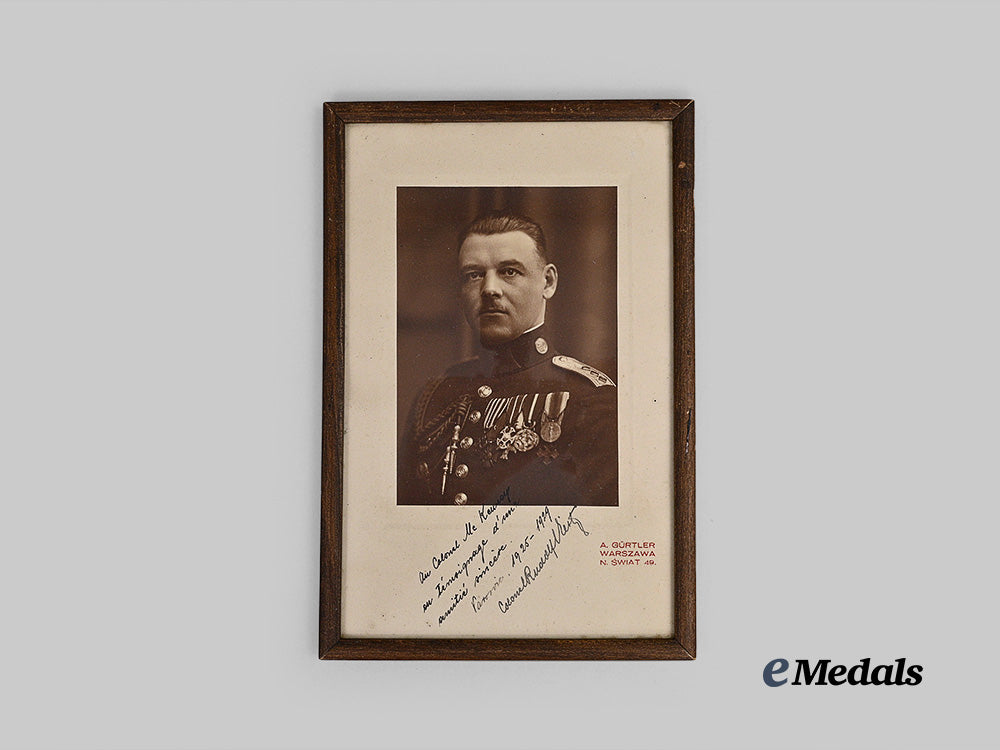 czechoslovakia,_republic._a_portrait_of_rudolf_viest_dedicated_to_colonel_richard_mc_kenney,_u._s._military_attache_at_warsaw,_poland._e_medals__e_u24915_2