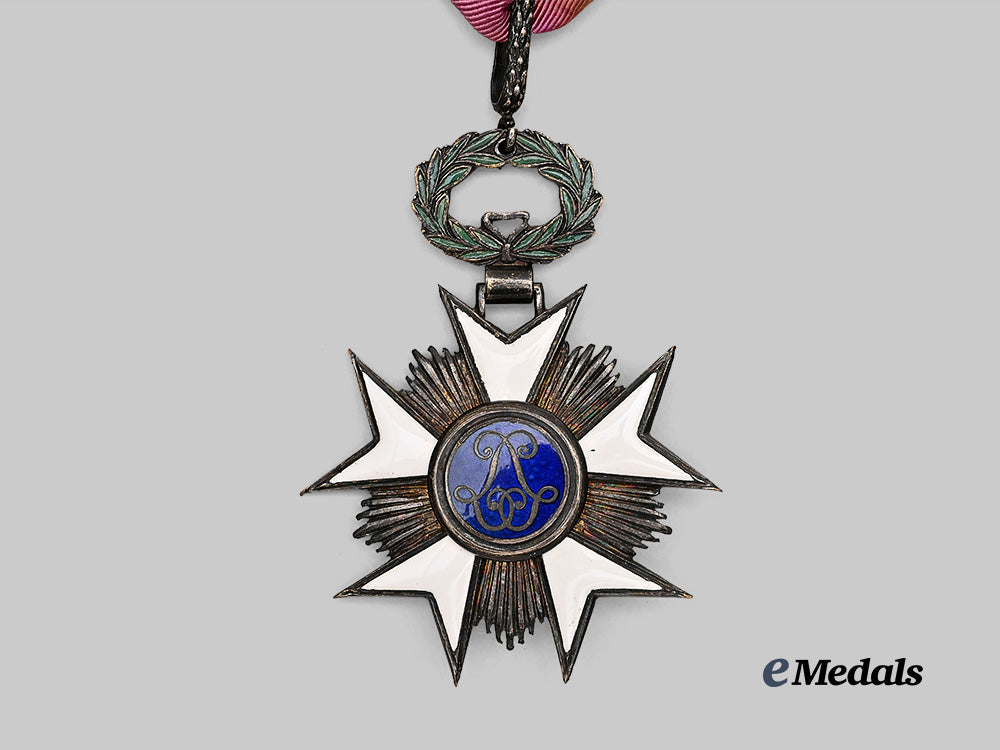 belgium,_kingdom._an_order_of_the_crown,_officer_e_medals__e_u24375_5