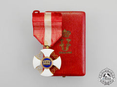Italy, Kingdom. An Order Of The Crown In Gold, Knight With Case, C.1900
