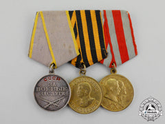 Soviet Russia. A Second War Group Of Combat Awards