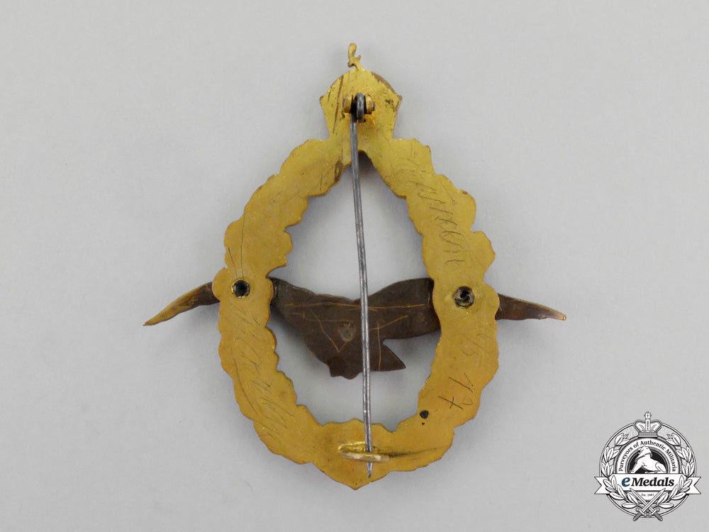 austria._an_first_war_field_pilot's_badge,_named_and_dated_n_067_1