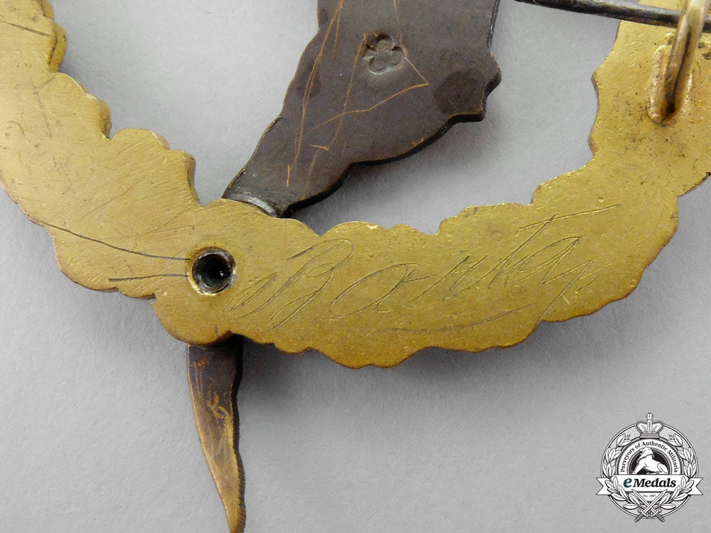 austria._an_first_war_field_pilot's_badge,_named_and_dated_n_069_1