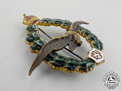 austria._an_first_war_field_pilot's_badge,_named_and_dated_n_070_1