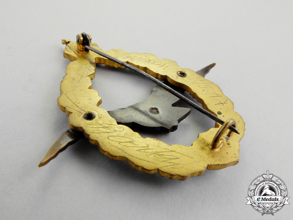 austria._an_first_war_field_pilot's_badge,_named_and_dated_n_071_1