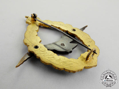austria._an_first_war_field_pilot's_badge,_named_and_dated_n_071_1