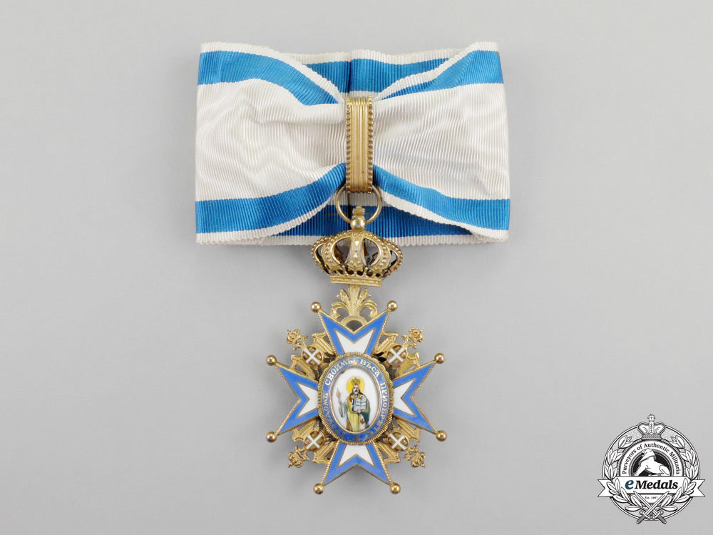 serbia,_kingdom._an_order_of_st._sava,_iii_class_commander_cross,_by_huguenin_n_083_1_1